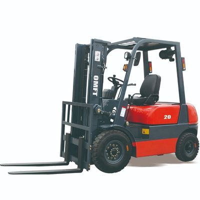 2.0 Ton 2 T Four Wheel Diesel Forklift Truck Warehouse Forklift with Mitsubishi Engine