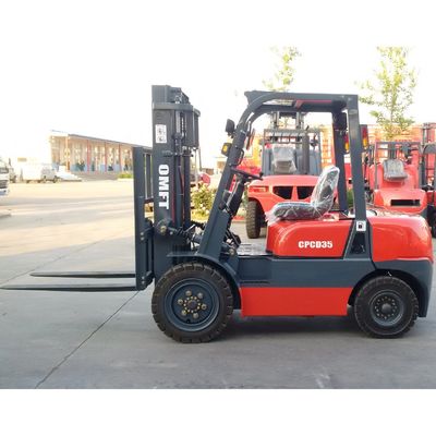 3.5 T Diesel Forklift Truck with 4m 4000mm Two Stage Full Free Mast Duplex Full Free Mast