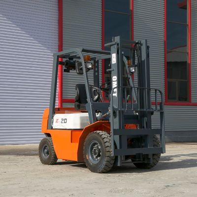 2 Ton 2000kg Cpcd20 Diesel Forklift Truck with 4.0m 4000mm Mast Duplex Free Lift No