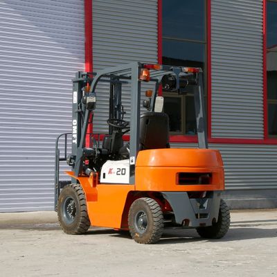 2 Ton Diesel Forklift Truck with 4.5m 4500mm Three Stage Full Free Mast Triplex Full Free Mast
