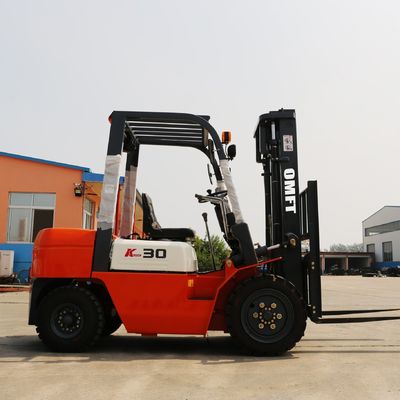 3t Diesel Forklift Truck with 5.5m Lift Height and Full Free Mast Triplex Spare Parts