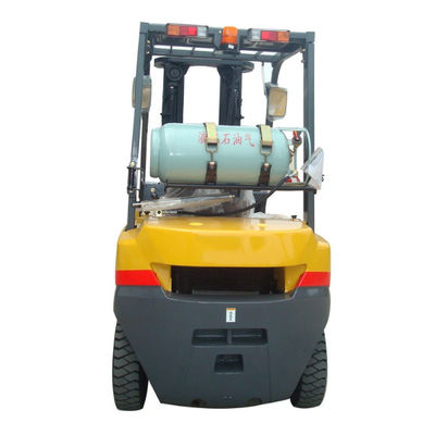 CPQY15 Gasoline Lp Gas Dual Fuel Forklift Trucks with Side Shift Solid Tyre Nissan Forklift Duplex Triplex Full Free Mast