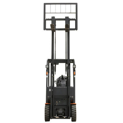 2000kgs Capacity Steel Rubber Electric Forklift with Full Free Mast 3m 4.5m 6m Ce ISO