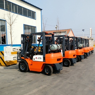 Nissan K21/K25 Engine 2.5 Ton K Style Gasoline LPG Forklift Truck with Cushion Tire