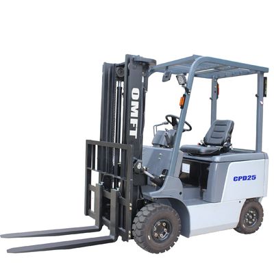 2500kg Cpd25 Electric Forklift Truck with 5m Mast and Triplex Free Lift Ce ISO SGS