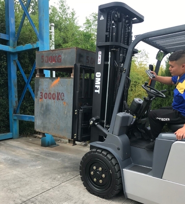 3.5ton 3.5t Battery Powered Counter Balance Electric Forklift with 72V/550ah Battery