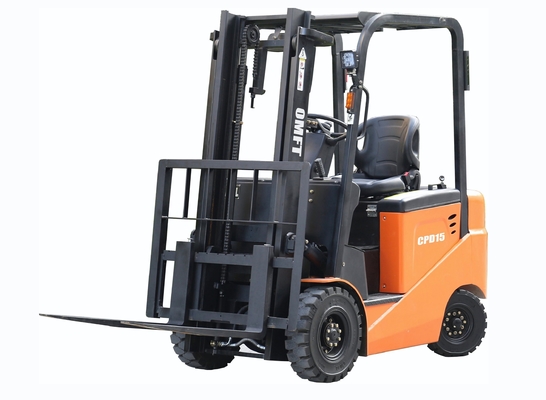 1.5ton Electric Forklift Truck Battery Forklift with 3m 3000mm Duplex 2stages Mast