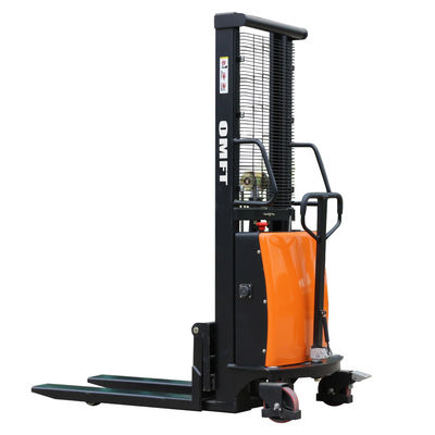 1000kgs Load Capacity Semi Electric Pallet Stacker with Steel PA and Battery Charger