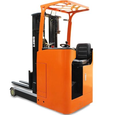 2ton 6m Mast Battery Operated Electric Reach Stacker for Lifting and Stacking Pallets