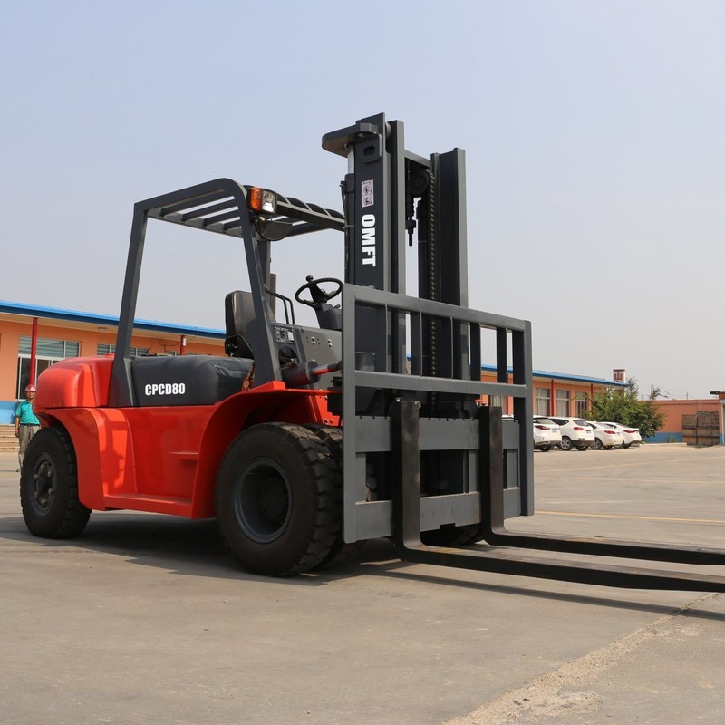 Fuel 8ton Diesel Forklift with 3m 3.5m 4m 4.5m 5m 5.5m 6m Mast and Mitsubishi Engine