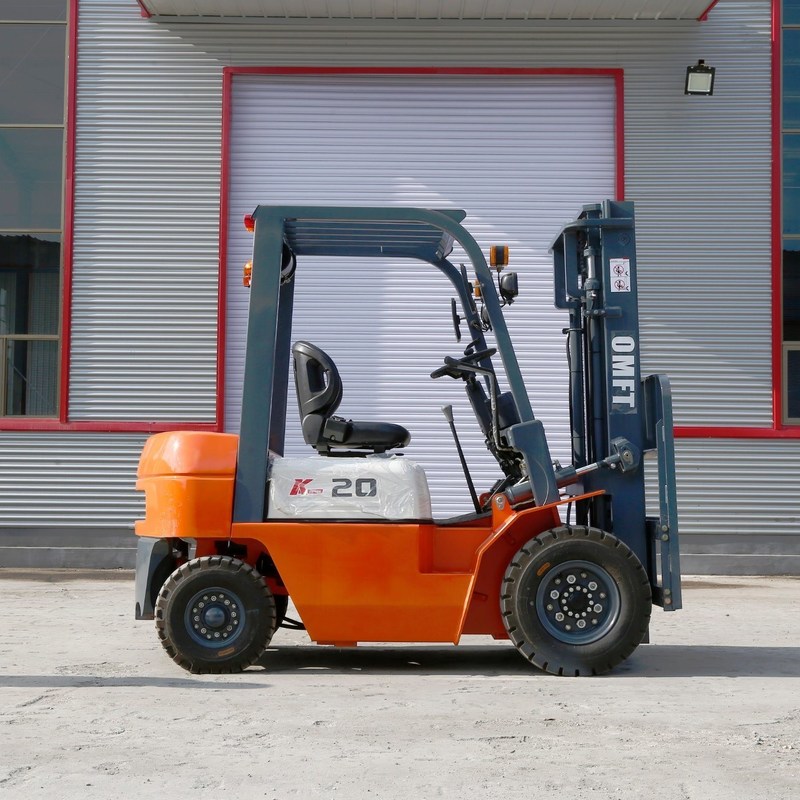2ton Diesel Forklift Truck with 5m 5000mm Three Stage Full Free Mast Triplex Full Free Mast