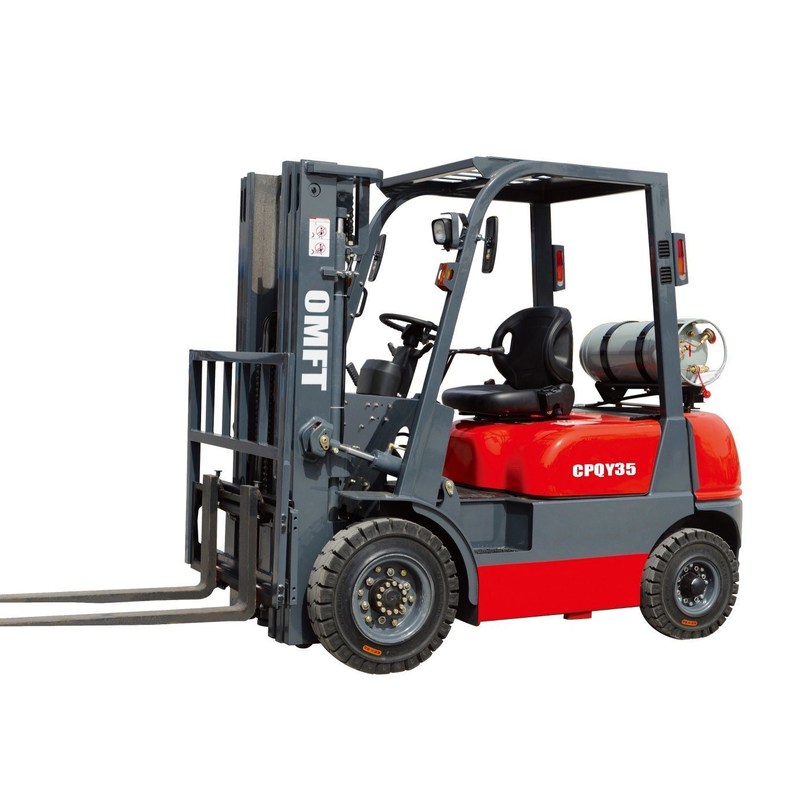 3.5 Ton Gasoline and LPG Dual Fuel Forklift Truck with Japanese Nissan K21/K25 Engine