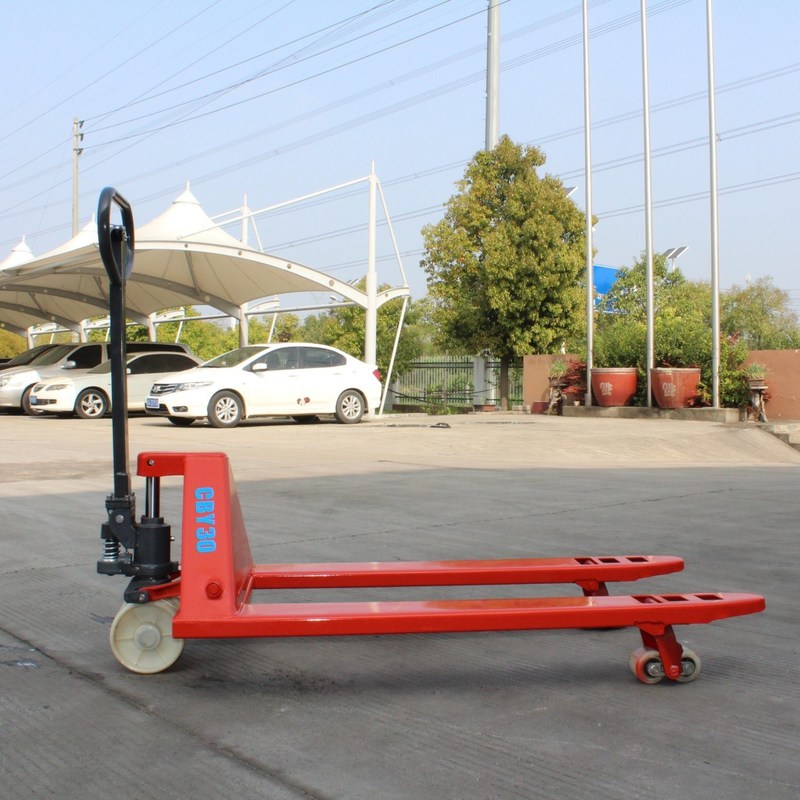 Manual Hydraulic Pallet Truck with 3.0 Ton Capacity Steel Rubber Fork 520X1070mm